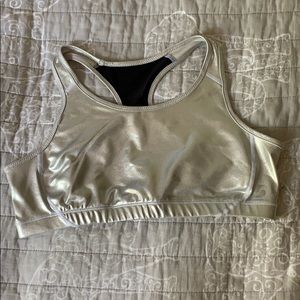 Silver Sports Bra